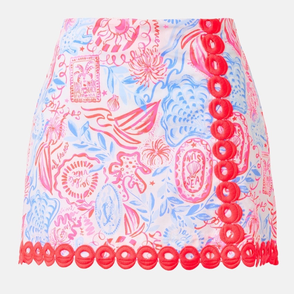 Vibrant Patterned Mini Skirt